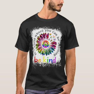 Be Kind Love Rainbow LGBT Pride LGBTQ Leopard Tied T Shirt