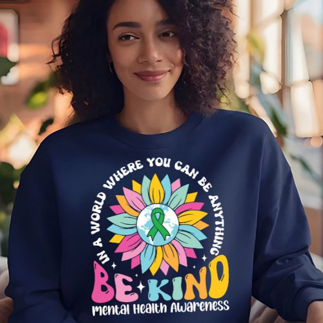 Be Kind Mental Health Sunflower T Shirt (Skapare uppladdad)