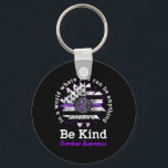 Be Kind Purple Sunflower Overdose Awareness Choose Nyckelring<br><div class="desc">Be Kind Purple Sunflower Overdose Awareness Choose Kindness</div>