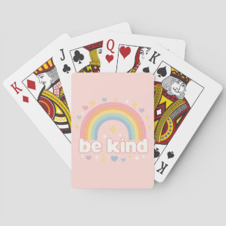 Be Kind – Rainbow Pastel Positivity Casinokort