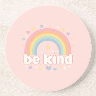 Be Kind – Rainbow Pastel Positivity Underlägg