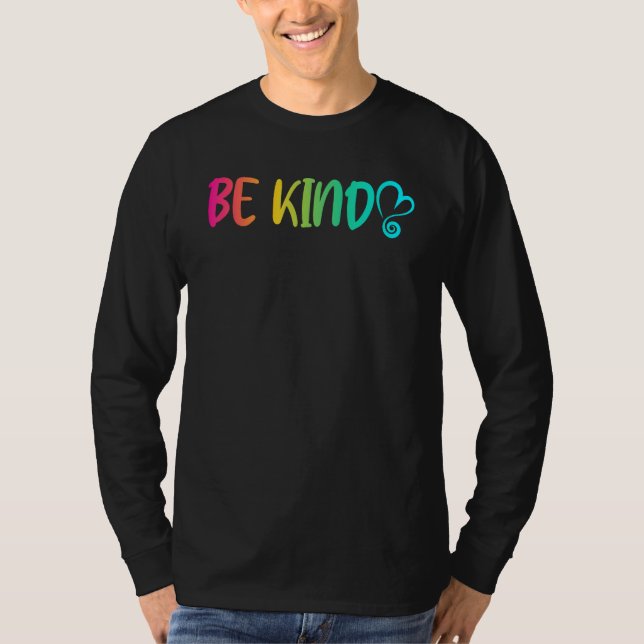 Be Kind Summer Be Kind Kindness Girls T Shirt (Framsida)