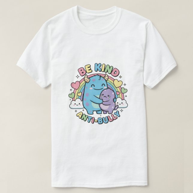 Be Kind T-Shirt – Anti Bullying Awareness Tee (Design framsida)