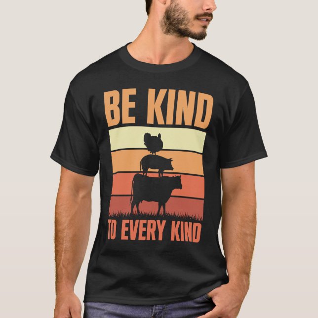 Be Kind To Every Child Animals Hutch Farm Animal P T Shirt (Framsida)