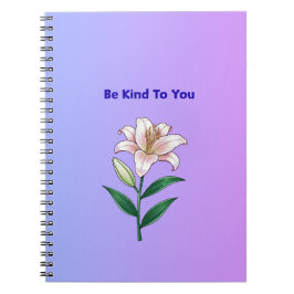 Be Kind To You Lily Self-Care Phone Case Anteckningsbok