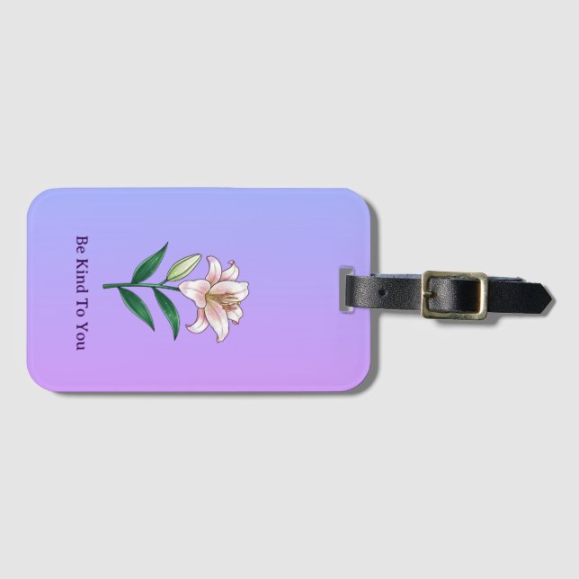 Be Kind To You Lily Self-Care Phone Case Bagagebricka (Framsida horisontal)