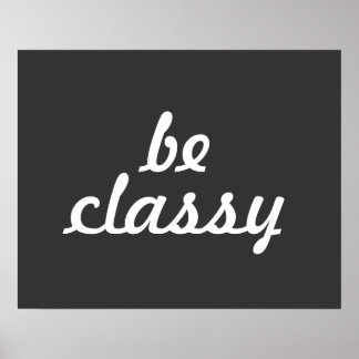 Be klass Poster