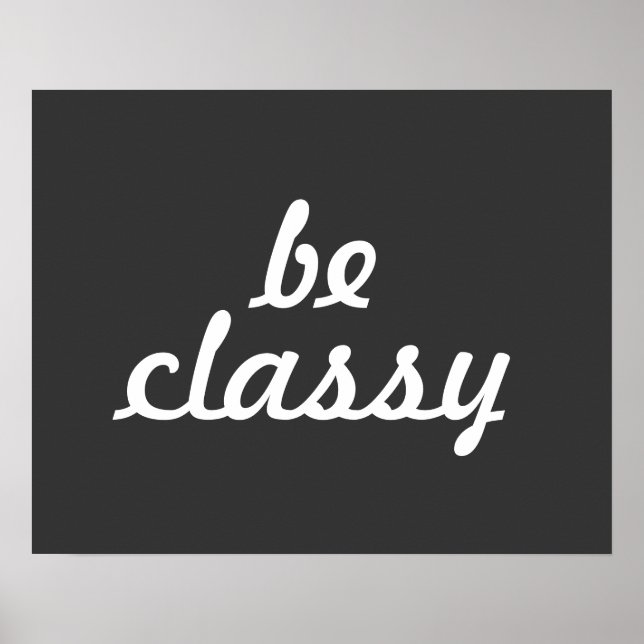 Be klass Poster (Framsidan)