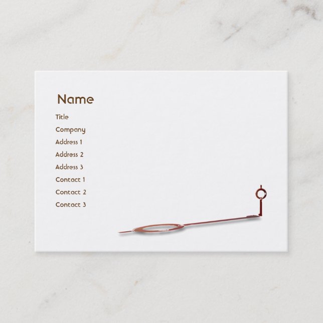 Be - knubbiget visitkort (Framsida)