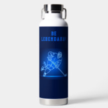 "Be Legendary" Hockey Player-Vattenflaska
