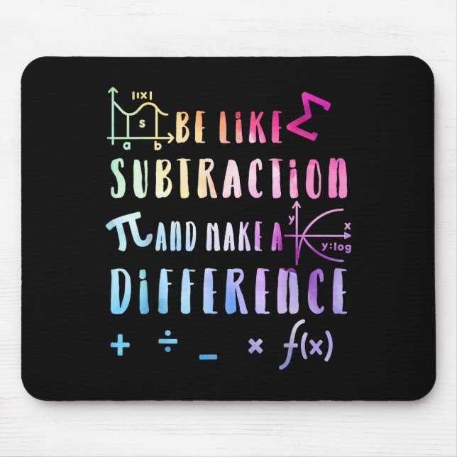 Be Like Subtraction Math Quote For Teachers Studen Musmatta (Framsidan)