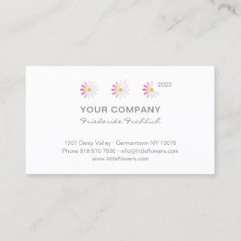 ♥ Be Little Rosa Flowers Pocket Calendar 2023. Visitkort