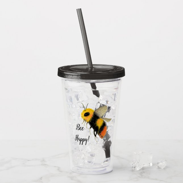 Be Lycklig Akryltorktumlare Take Away Mugg (Framsida Ice)