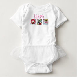 Be Lycklig Bee and Flowers Art Baby Tutu Tee
