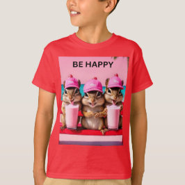 Be lycklig chipmunks t shirt