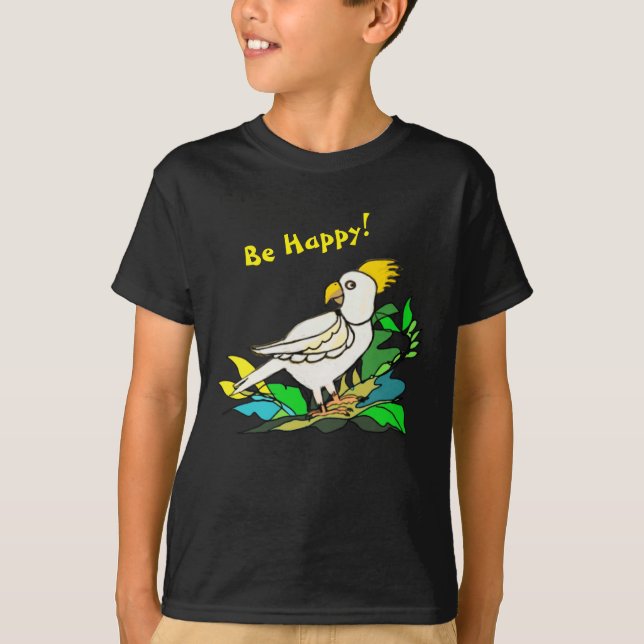 Be Lycklig cockatoo T Shirt (Framsida)