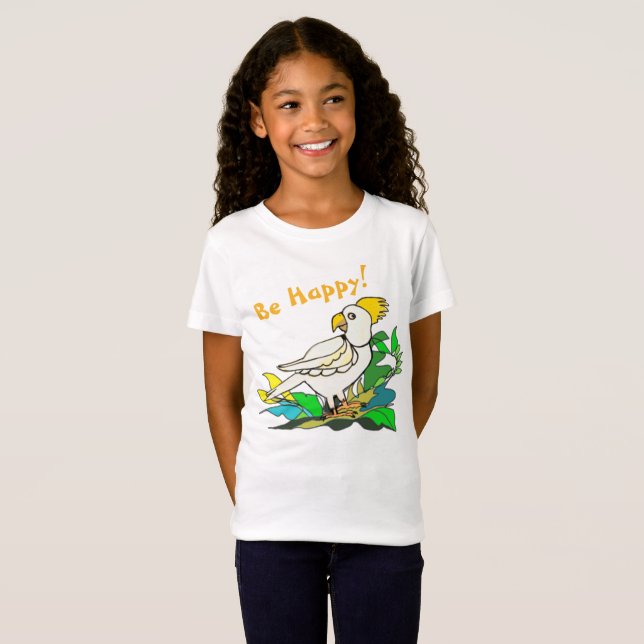 Be Lycklig cockatoo T-Shirt (Hel framsida)