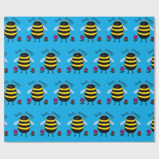 Be Lycklig Cute Bee-frågepapper Presentpapper