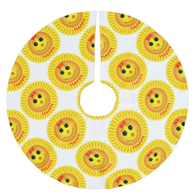 Be Lycklig Julgransmatta Borstad Polyester (Framsidan)