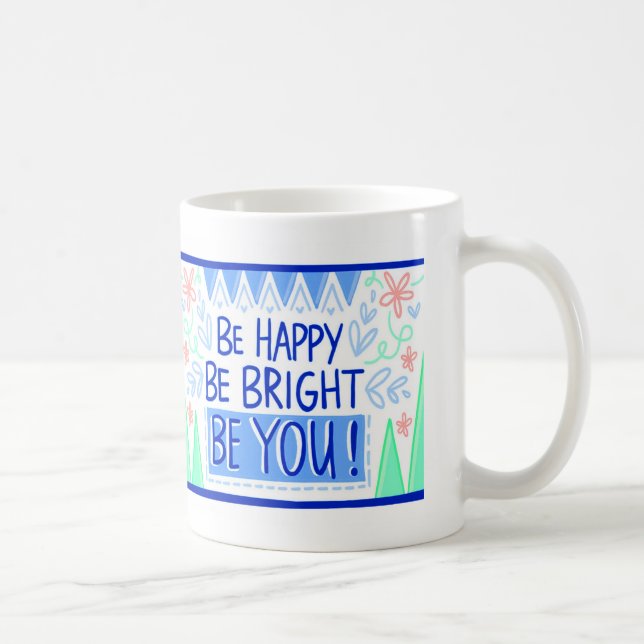 Be Lycklig Kaffemugg (Höger)