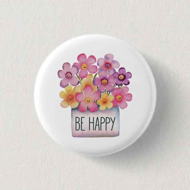 Be Lycklig Knapp (Framsida)