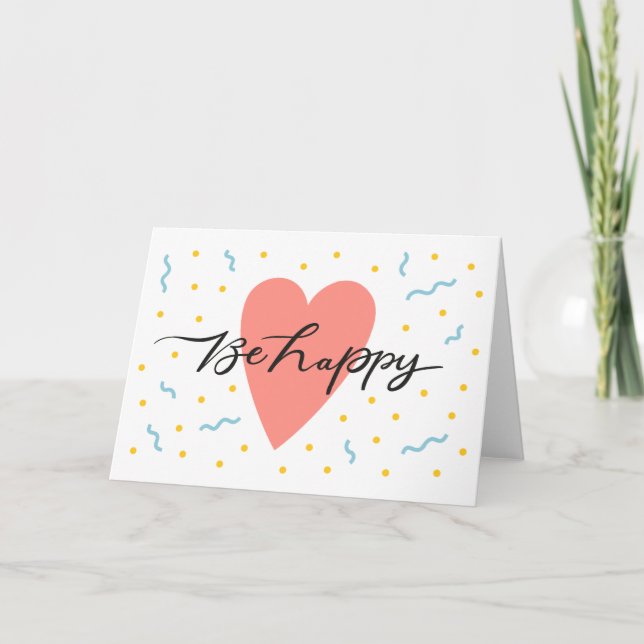 Be lycklig kort (Framsida)