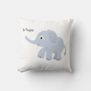 Be Lycklig Lavender Elephant Pillow Kudde