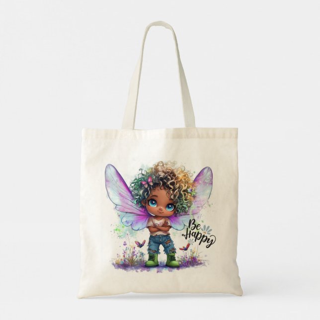 Be Lycklig Lil'Fairy Tote Bag Tygkasse (Baksida)