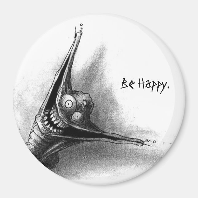 Be Lycklig Magnet (Framsidan)