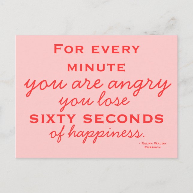 Be Lycklig - Motiverat vykort (Framsida)