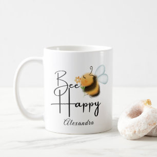 Be lycklig tecknad vara anpassad kaffemugg
