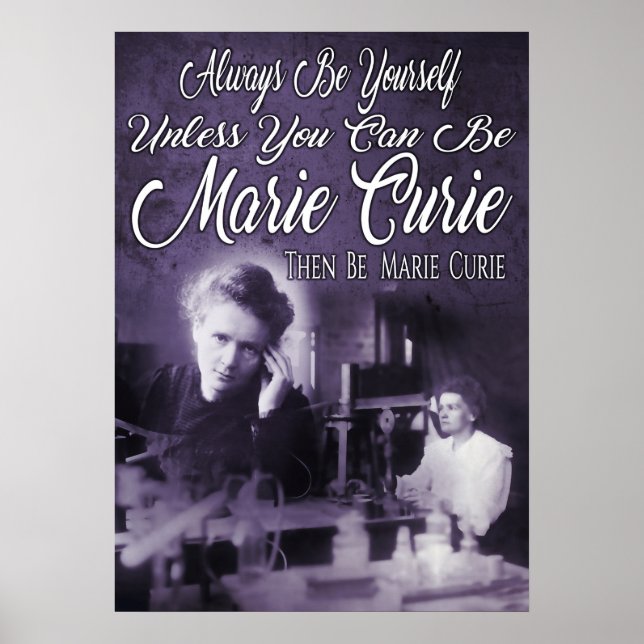 Be Marie Curie Poster (Framsidan)