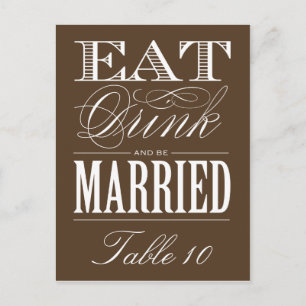 & BE MARRIED BORDSNUMMER
