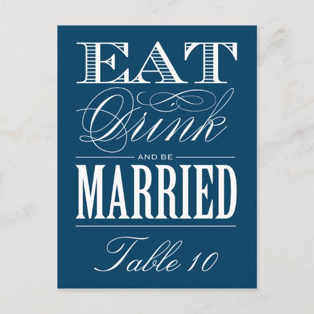 & BE MARRIED | BORDSNUMMER (Framsida)