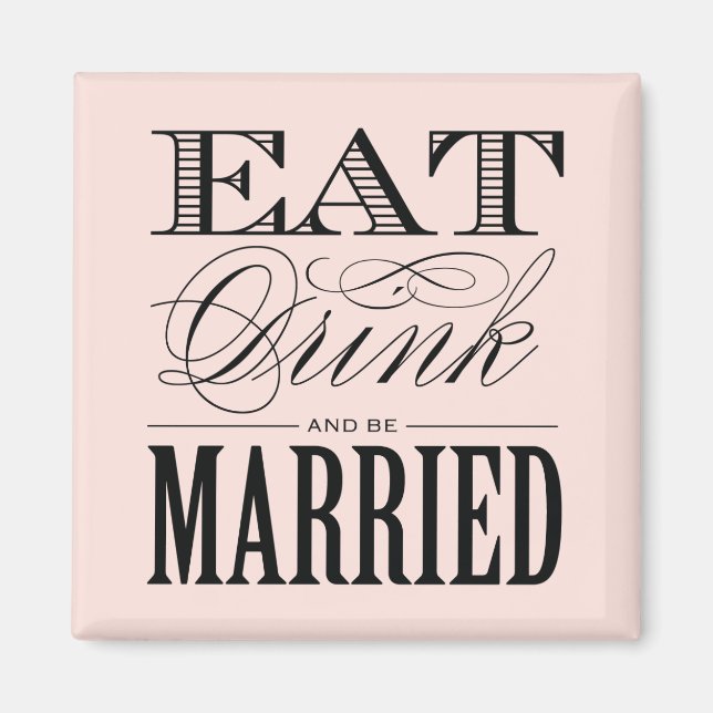 & BE MARRIED | BRÖLLOP MAGNET (Framsidan)