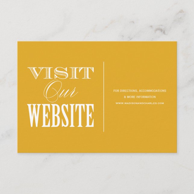 & BE MARRIED | BRÖLLOP WEBBPLATSKORT TILLÄGGSKORT (Framsida)