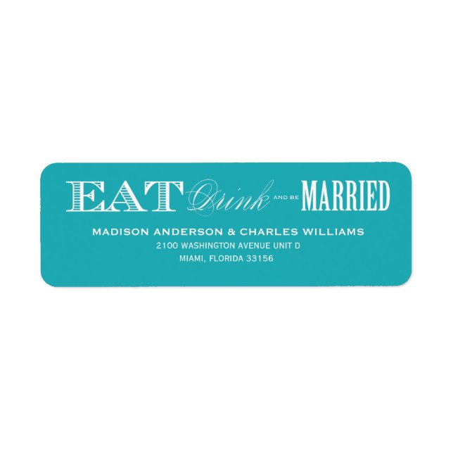 & BE MARRIED | RETURETIKETTER RETURADRESS ETIKETT (Framsidan)