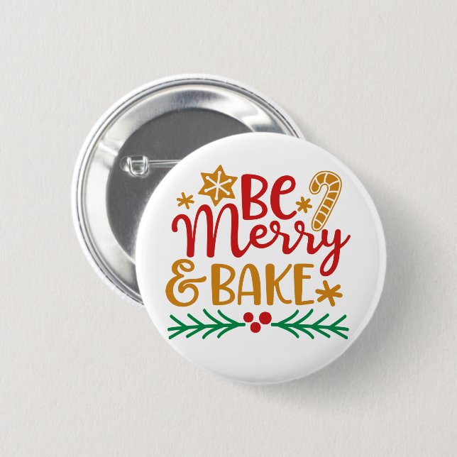Be Merry Bake Knapp (Framsida & baksida)