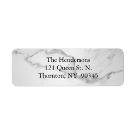 Be Merry Marble Address Label Returadress Etikett