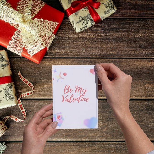 BE min valentin,Platt Helgdag-kort Julkort (Skapare uppladdad)