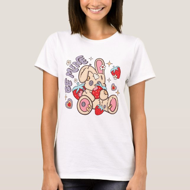 Be Mine Bunny T Shirt (Framsida)
