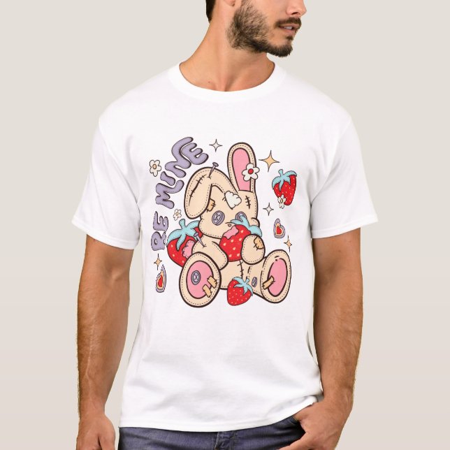 Be Mine Bunny T Shirt (Framsida)