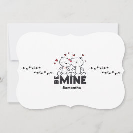 BE MINE - Cute Personlig Modern Valentine