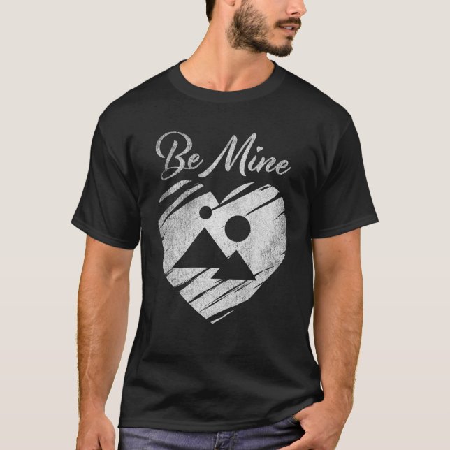 Be Mine Decentraland MANA Coin Valentine Crypto To T Shirt (Framsida)