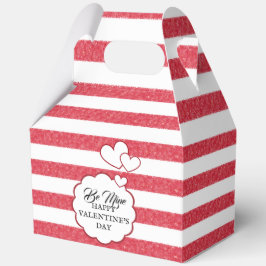 Be Mine Happy Valentine's Day Heart Chalk Stripes Presentaskar