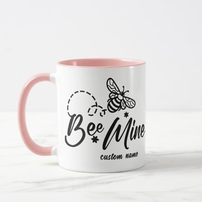 Be Mine Happy Valentines Day Mug - Romantic Mugg (Vänster)