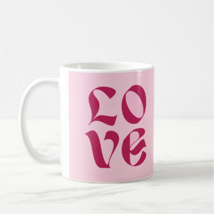 BE Mine Kärlek vid Rosa Färg Kaffemugg