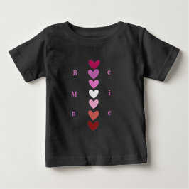 Be Mine Minimal Heart Stack Valentine T-Shirt