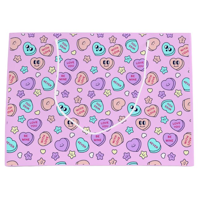 Be Mine Pastel Heart och Star Lavender Gift Bag (Framsidan)