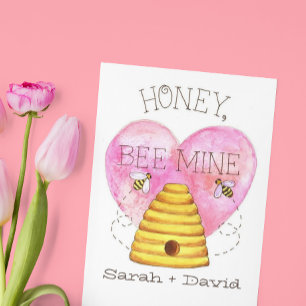 Be Mine Personlig Valentine Day Card Helgkort
